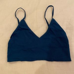 Emma and Sam turquoise/navy tank top